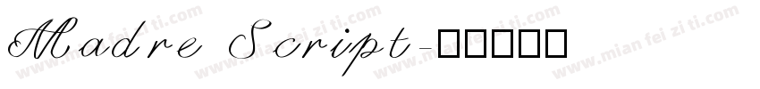 Madre Script字体转换